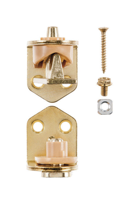 Ace Steel Cafe Door Hinge 1-3/4 in. L Bright Brass 2 pk