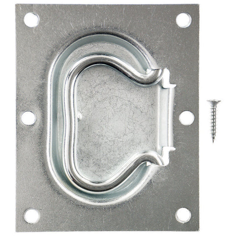 Ace Chest Ring Flush Pull 5-1/4 in. L Zinc Plated 1 pk