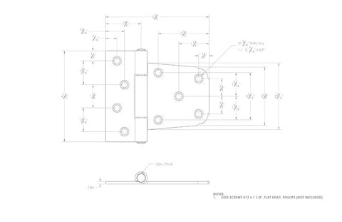 Ace 4.63 in. L Zinc-Plated Zinc Gate Hinge 1 pk