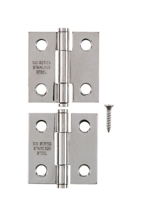 Ace 1-1/2 in. L Narrow Hinge Stainless Steel