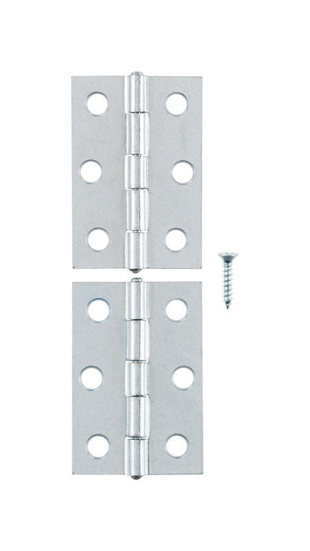 Ace Steel Narrow Hinge 1-5/8 in. L Zinc 2 pk