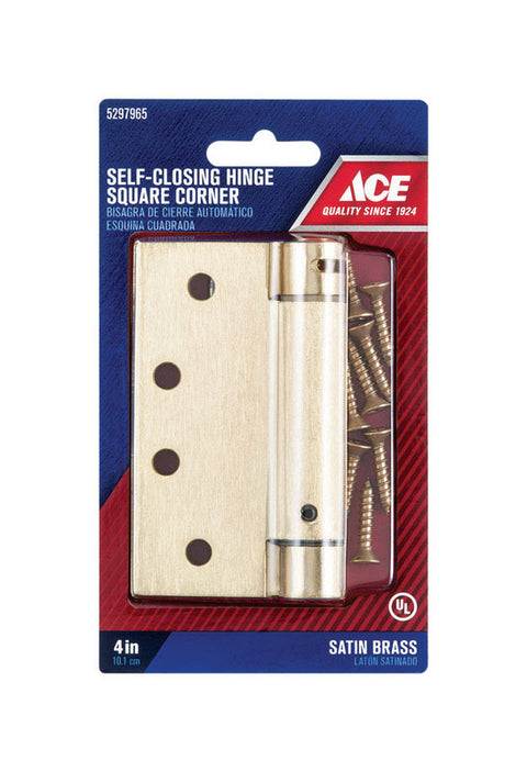 Ace 4 in. Dia. x 4 in. L Brass Residential Hinge