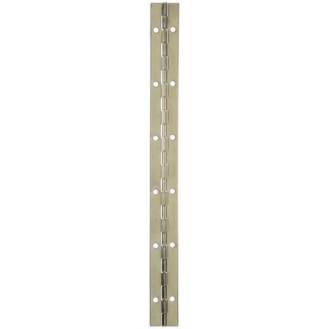 Ace 1 in. W x 12 in. L Continuous Hinge Nickel