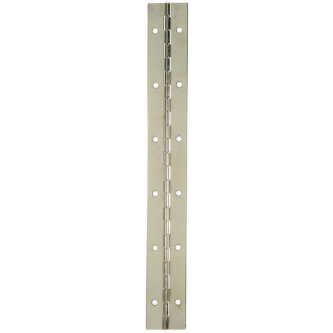 Ace 1-1/2 in. W x 12 in. L Continuous Hinge Nickel
