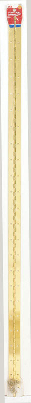Ace 1-1/2 in. W x 48 in. L Continuous Hinge Bright Brass