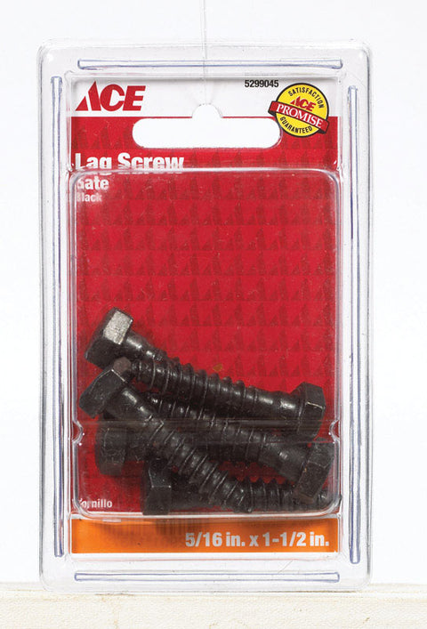 Log Screw Shell Ace Lag Screw Ornamental 1-1/2 in. x 5/16 in. Use with Ornamental Hing ...