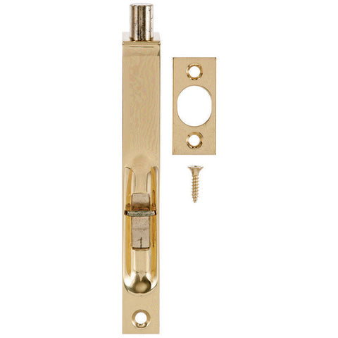 Ace 6 in. L Brass Flush Bolt