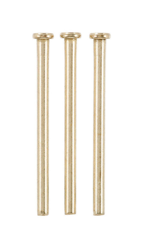 Ace Brass Hinge Pin 4 in. L Satin Brass 3 pk