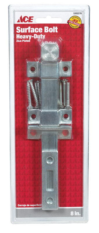 Ace 8 in. L Zinc Surface Bolt
