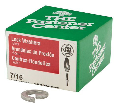 Hillman 7/16 in. Zinc-Plated Steel Split Lock Washer