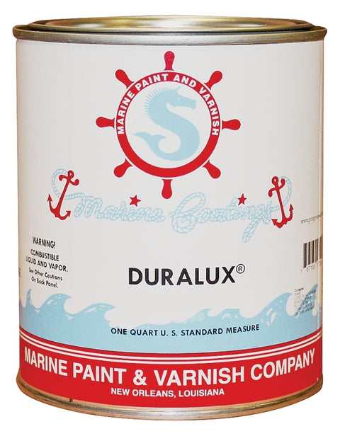 Duralux M720-4 Marine Enamel, Gloss, White, 1 qt Can, Pack of 4
