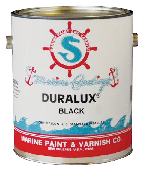Duralux M722-1 Marine Enamel, High-Gloss, Black, 1 gal Can, Pack of 4