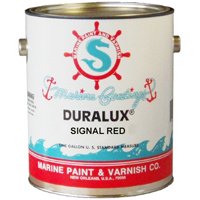 Duralux M728-1 Marine Enamel, High-Gloss, Signal Red, 1 gal Can, Pack of 4