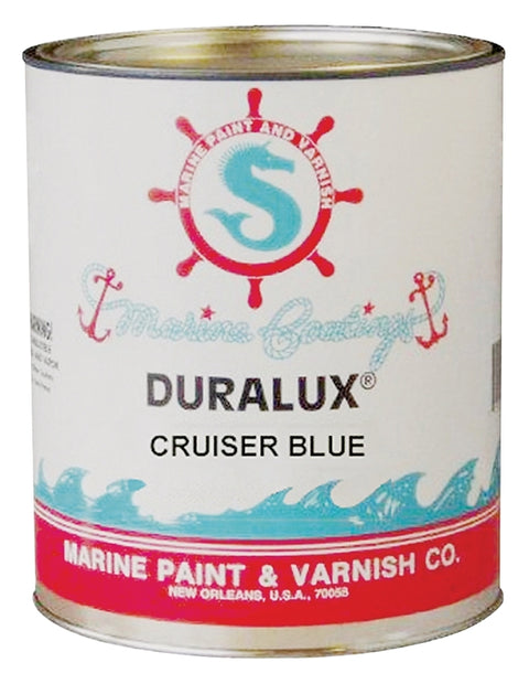 Duralux M737-4 Marine Enamel, High-Gloss, Cruiser Blue, 1 qt Can, Pack of 4