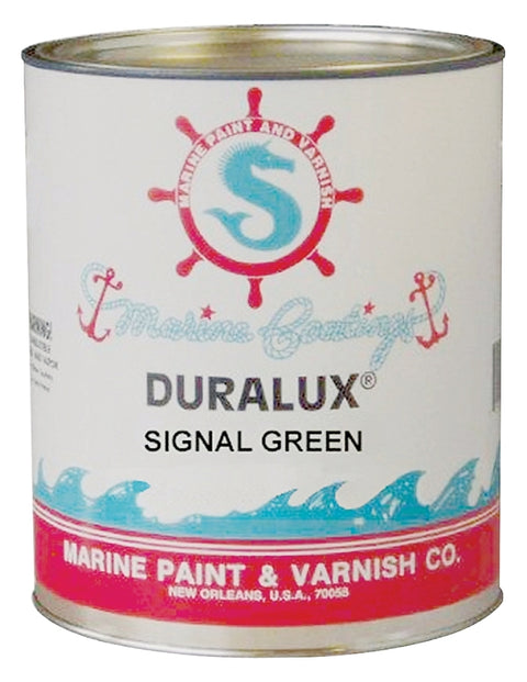 Duralux M749-4 Marine Enamel, Signal Green, 1 qt Can