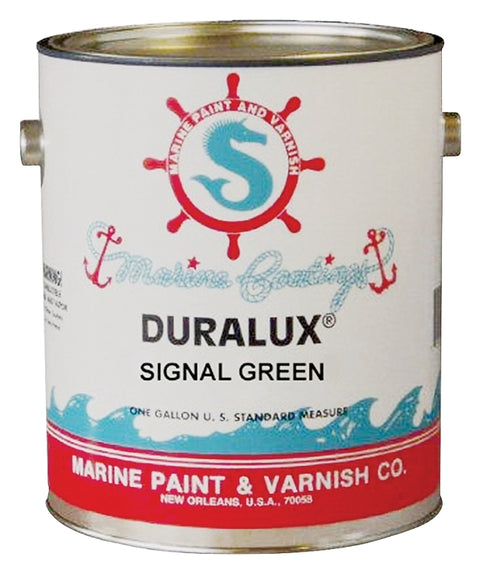 Duralux M749-1 Marine Enamel, Signal Green, 1 gal Can, Pack of 4
