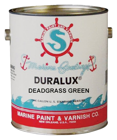 Duralux M745-4 Marine Enamel, Flat, Camouflage Dead Grass Green, 1 qt Can, Pack of 4