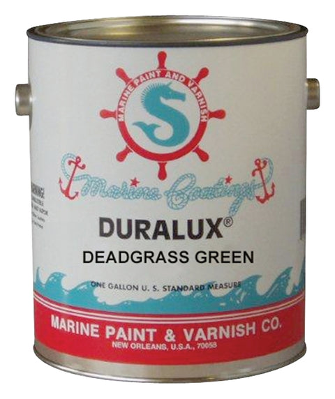 Duralux M745-1 Marine Enamel, Flat, Camouflage Dead Grass Green, 1 gal Can, Pack of 4