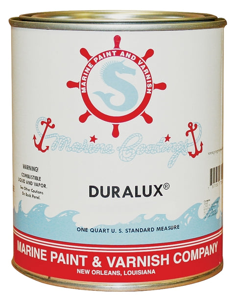 Duralux M741-4 Marine Primer, Flat, Yacht White, 1 qt, Pack of 4