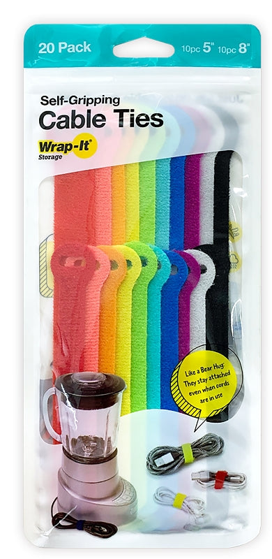 Wrap-It Storage 420-48MC Cable Tie, Nylon, Assorted