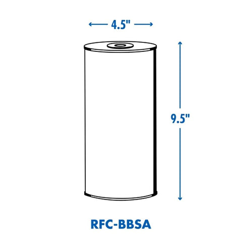 Culligan RFC-BBSA Filter Cartridge, 25 um Filter, Coconut Shell GAC Filter Media