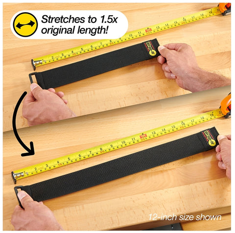 Wrap-It Storage 704-12B Storage Strap, 12 in L, 2 in W, Nylon, Fastening Method: Hook and Loop