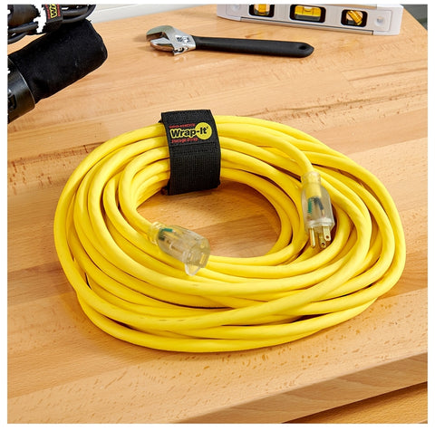 Wrap-It Storage 704-12B Storage Strap, 12 in L, 2 in W, Nylon, Fastening Method: Hook and Loop