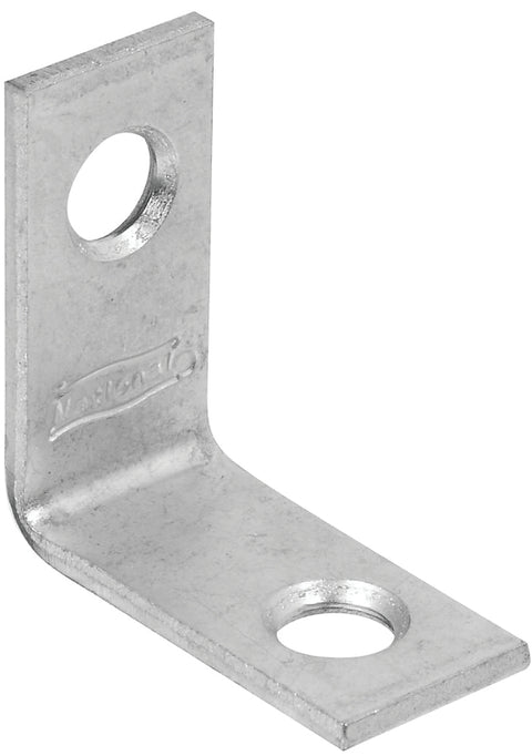 National Hardware 115BC Series N266-270 Corner Brace, 1 in L, 1/2 in W, 1.07 in H, Steel, Zinc, 0.07 Thick Material, Pack of 40