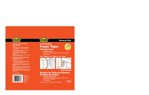 M-D Building Products Door and Window Foam Door Bottom 3/8 in. x 17 ft. L Gray