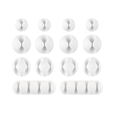 Wrap-It Storage 514-CLIPS-WH Assorted Cable Clip, White