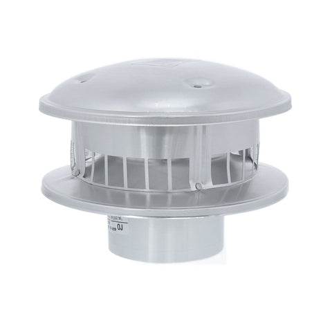 Selkirk 103800 Gas Vent Top, 3 in Connection, Aluminum/Steel, Galvanized, Pack of 6