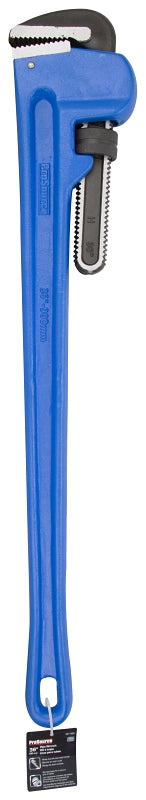 Vulcan JL40136 Pipe Wrench, 130 mm Jaw, 36 in L, Serrated Jaw, Die-Cast Carbon Steel, Powder-Coated, Heavy-Duty Handle