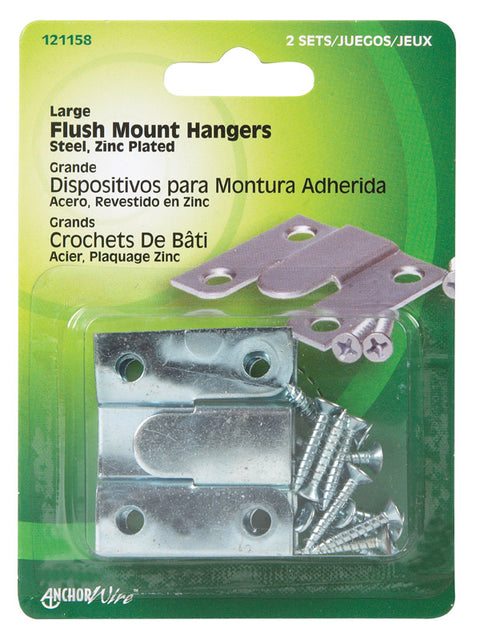 Hillman AnchorWire 3 lb. Steel Flush-Mount Picture Hanger 2 pk