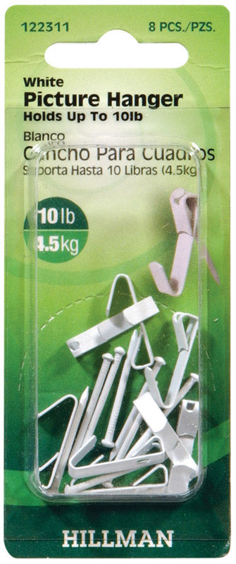 Hillman AnchorWire 10 lb. Steel Standard Picture Hanger 8 pk