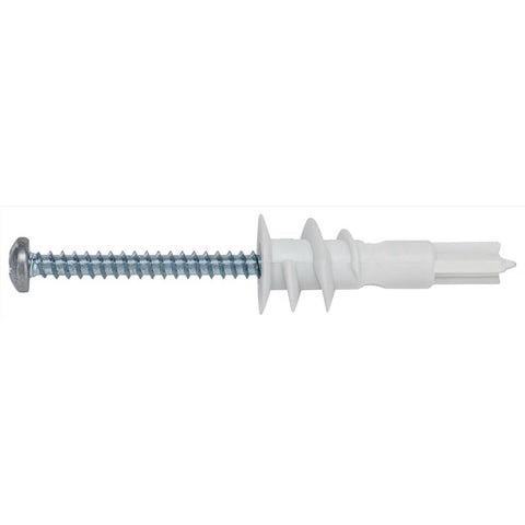 HILLMAN .164 in. D X 1.5 in. L Plastic Pan Head Drywall Anchor 10 pc, Pack of 5