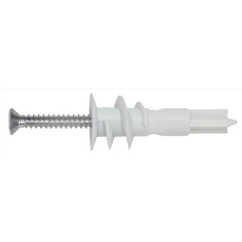 HILLMAN .164 in. D X 1.5 in. L Plastic Pan Head Drywall Anchor 10 pc, Pack of 5