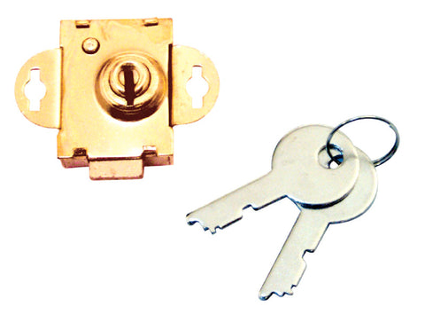 Prime-Line Brass Plated Steel Mailbox Lock