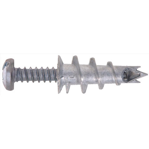 HILLMAN .164 in. D X 1-1/4 in. L Zinc Pan Head Wallboard Anchors 2 pk, Pack of 6