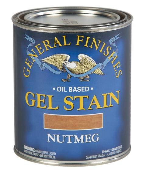General Finishes NQ Stain, Nutmeg, Gel, Liquid, 1 qt, Can