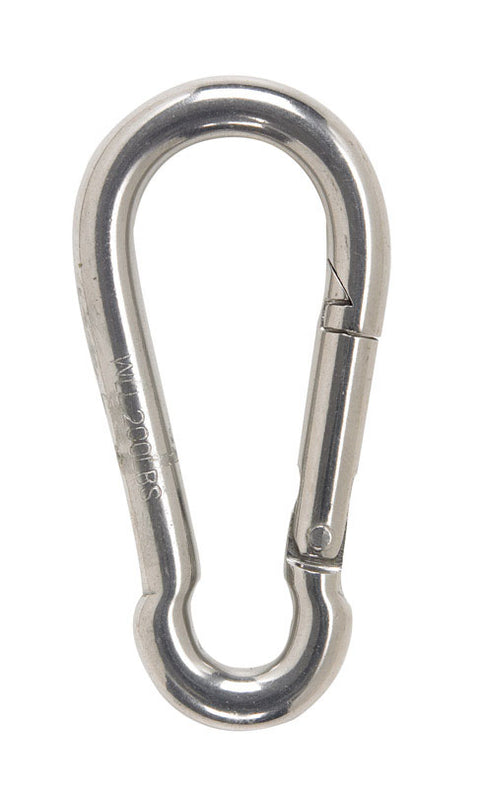 Campbell Chain Polished Spring Snap 3/8 in. Dia. x 3-1/8 in. L 200 lb.