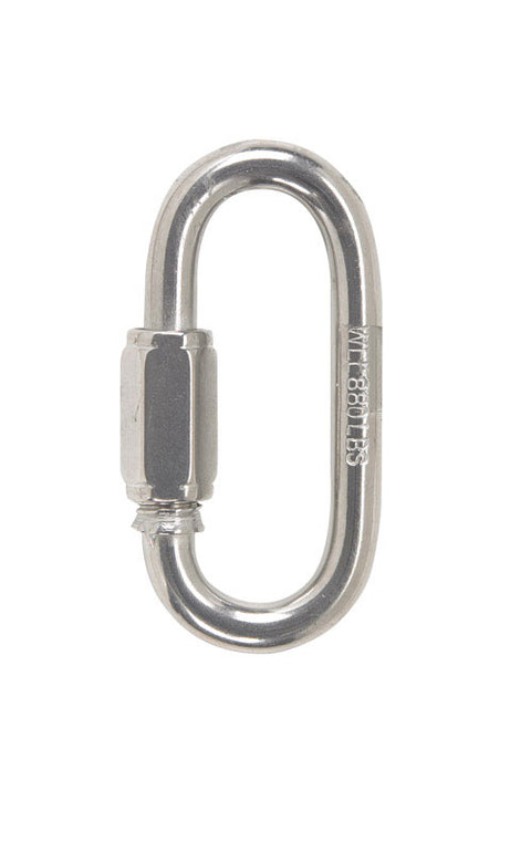 Campbell Chain Polished Stainless Steel Quick Link Silver 880 lb. 2-1/4 in. L 1 pk