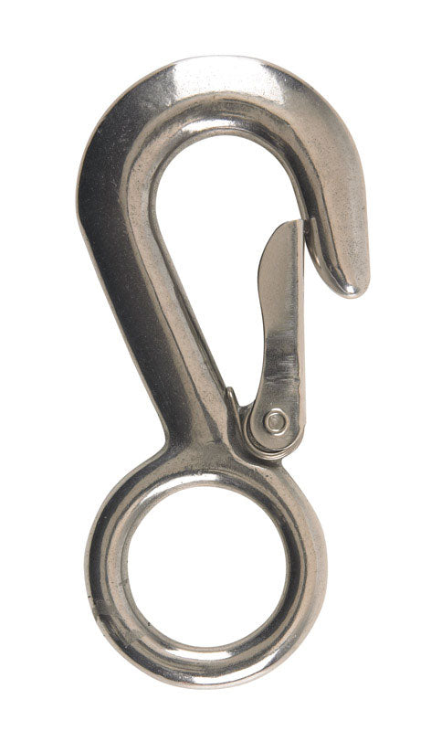 Campbell Chain Polished Snap Hook 1-1/8 in. Dia. x 4-22/32 in. L 400 lb.