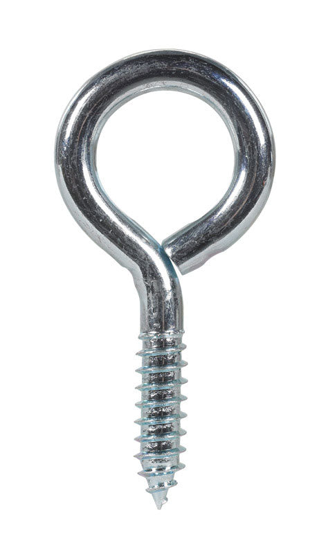 Hampton 7/16 3-7/8 in. L Zinc-Plated Steel Screw Eye 10 pk