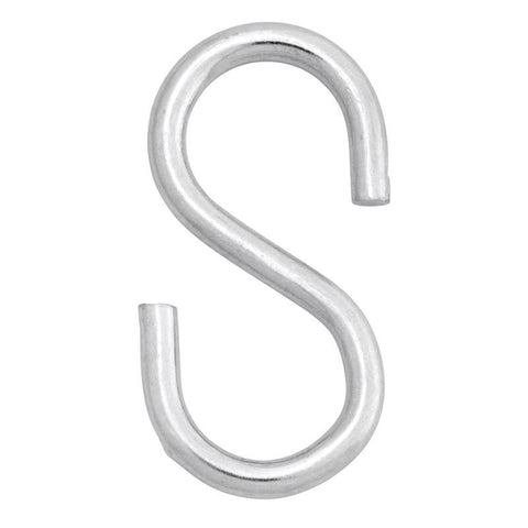 Hampton Medium Zinc-Plated Silver Steel 2.125 in. L S-Hook 55 lb 1 pk, Pack of 20
