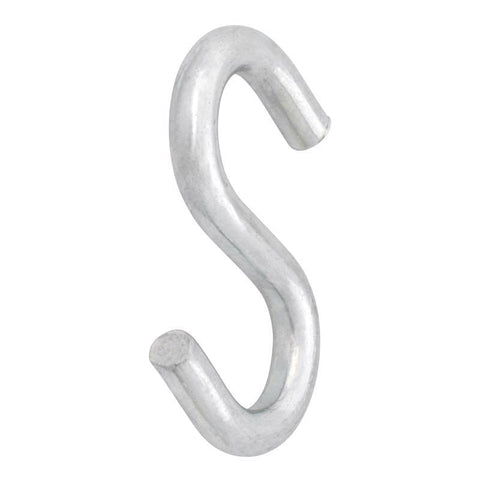 Hampton Small Zinc-Plated Silver Steel 1 in. L S-Hook 20 lb 1 pk, Pack of 20
