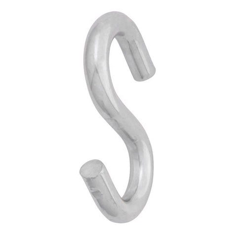 Hampton Small Zinc-Plated Silver Steel 2.5 in. L S-Hook 250 lb 1 pk, Pack of 20