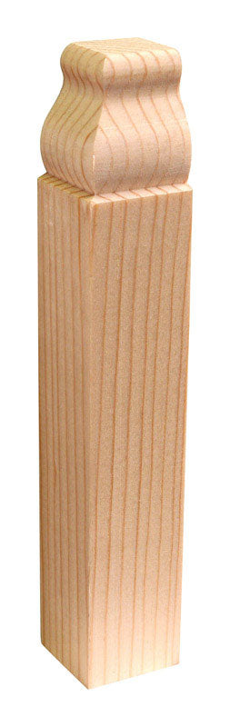 Alexandria Moulding Casing Trim Block Pine 6-1/2 in. H x 1-1/8 in. W x 1 in. D