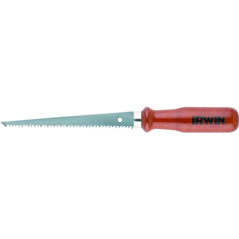Irwin 2014102 Jab Saw, 6-1/2 in L Blade, 7 TPI, Hardwood Handle