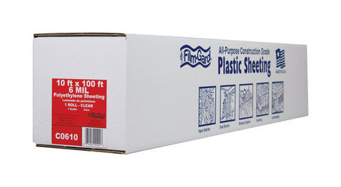 Berry Plastics Film-Gard Plastic Sheeting 6 mil x 10 ft. W x 100 ft. L Polyethylene Clear