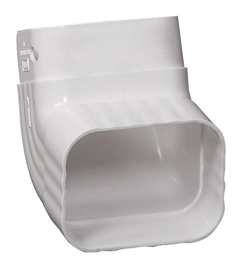 Amerimax M0727 Elbow, Vinyl, White